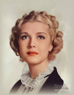 Celebrities Royalty Free Images - Anita Louise, Movie Star Royalty-Free Image by Esoterica Art Agency