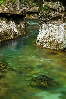 Chemical Glassware - Blejski Vintgar gorge, Gorje, near Bled, Slovenia by Ian Middleton