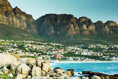 Beach Royalty-Free and Rights-Managed Images - Camps Bay in Cape Town, South Africa by THP Creative