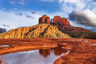 Only Orange - Cathedral Rock by Andrew Soundarajan