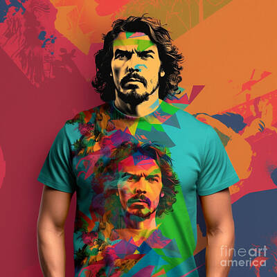 Royalty-Free and Rights-Managed Images - che  guevara  as  editorial  colorful  nature  themed  by Asar Studios by Celestial Images