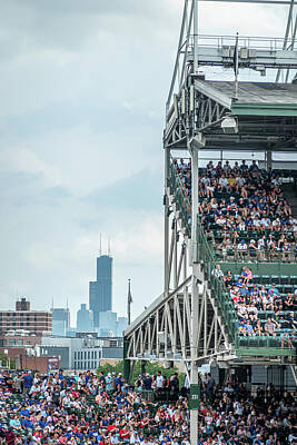 Baseball Photos - Chicago Cubs Wrigley Field Baseball stadium scenes by Alex Grichenko