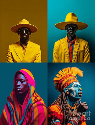 Surrealism Royalty Free Images - Chief  from  El  Molo  Kenya    Surreal  Cinematic  Min  by Asar Studios Royalty-Free Image by Celestial Images