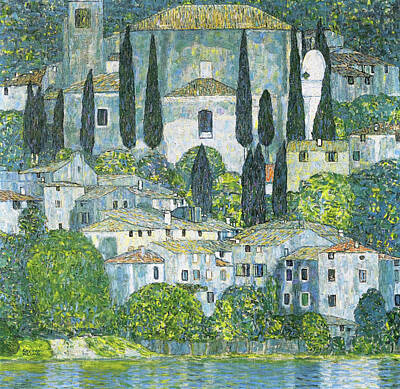Royalty-Free and Rights-Managed Images - Church in Cassone by Gustav Klimt by Mango Art