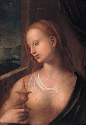 Martini Paintings - Domenico Ghirlandaio  Portrait of Giovanna Tornabuoni by Padre Martini by MotionAge Designs