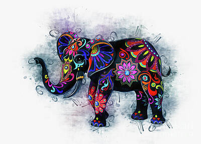 Animals Digital Art - Elephant Art by Ian Mitchell