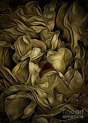 Abstract Flowers Digital Art Royalty Free Images - Flowers Royalty-Free Image by Bruce Rolff