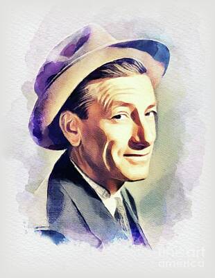 Celebrities Painting Royalty Free Images - Hoagy Carmichael, Music Legend Royalty-Free Image by Esoterica Art Agency