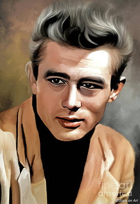 Royalty-Free and Rights-Managed Images - James Dean illustration by Stars on Art