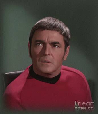 Purely Purple Rights Managed Images - James Doohan, Actor Royalty-Free Image by Esoterica Art Agency