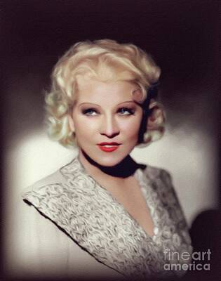 Actors Rights Managed Images - Mae West. Movie Legend Royalty-Free Image by Esoterica Art Agency