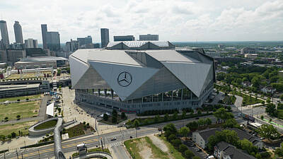 Mans Best Friend - Mercedes Benz Stadium for the Atlanta Falcons by Eldon McGraw