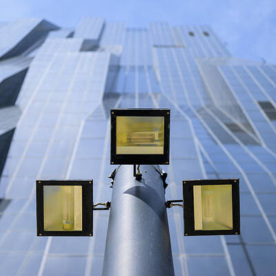 Abstract Skyline Photos - Modern architecture of DC Tower in Vienna on a sunny day in autumn by Stefan Rotter