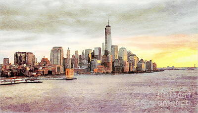 Skylines Digital Art - New York City  by Jerzy Czyz