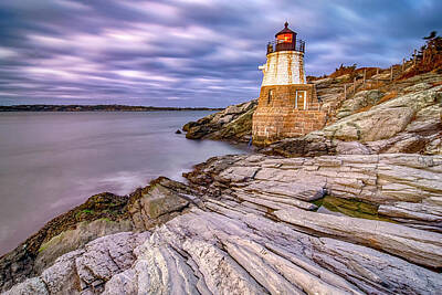 Womens Empowerment Rights Managed Images - Oldcastle Lighthouse In Newport Rhode Island Royalty-Free Image by Alex Grichenko