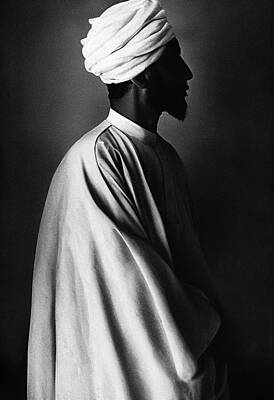 Portraits Digital Art - Portrait  of  Muslim  Scholar  35mm  film  photograph  by Asar Studios by Celestial Images