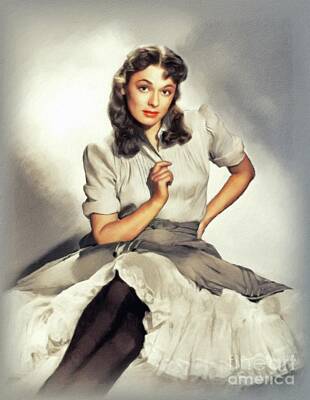 Recently Sold - Actors Royalty Free Images - Ruth Roman, Vintage Actress Royalty-Free Image by Esoterica Art Agency