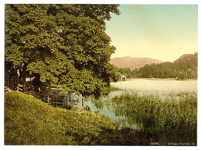 Football Paintings - Rydal Water Iii Lake District England by MotionAge Designs