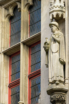 Stunning 1x - Small statue of the Burghers Lodge in Bruges by Stefan Rotter