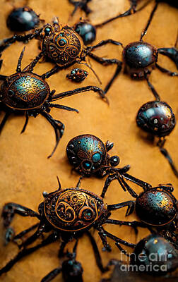 Royalty-Free and Rights-Managed Images - Spiders steampunk by Sabantha