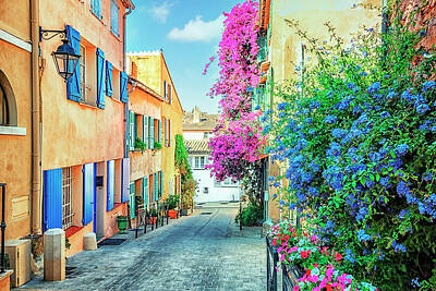 Royalty-Free and Rights-Managed Images - Street In St-Tropez  by Manjik Pictures