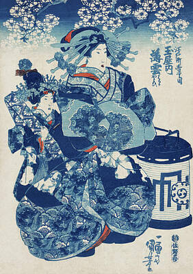 Royalty-Free and Rights-Managed Images - Tamaya uchi Usugumo by Utagawa Kuniyoshi by Mango Art