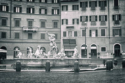 National And State Parks - The Fountain of Neptune in the Square Navona. Rome. Italy. by Jaroslav Frank