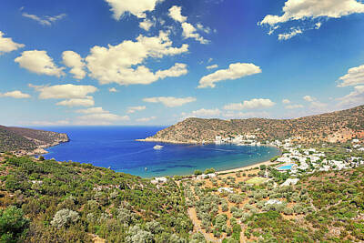 Discover Inventions - The village and the beach of Vathi of Sifnos island, Greece by Constantinos Iliopoulos