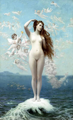 Royalty-Free and Rights-Managed Images - Venus Rising by Jean-Leon Gerome