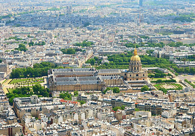 Paris Skyline Photos - View at Invalides house by Olena Mykhaylova