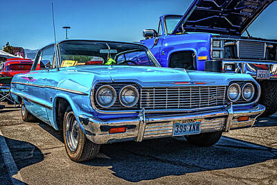 Airplane Paintings Royalty Free Images - 1964 Chevrolet Impala Sport Coupe Royalty-Free Image by Gestalt Imagery