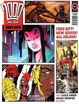 Comics Royalty Free Images - 2000 AD #0723 - Michael Fleischer and Myra Hancock Royalty-Free Image by Samuel HUYNH