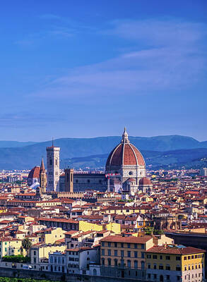 State Word Art Royalty Free Images - Aerial view of Florence, Italy Royalty-Free Image by James Byard