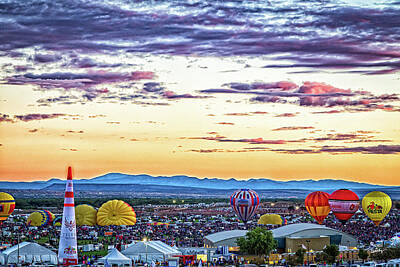 Only Orange - Albuquerque Hot Air Balloon Fiesta by Gestalt Imagery