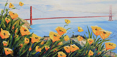 Rabbit Marcus The Great - San Francisco Bay Golden Gate Bridge by Lisa Elley