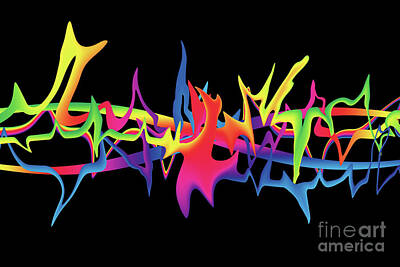 Creative Charisma - Wavy Psychedelic Abstract by Jonathan Welch