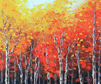 Ballerina - Birch Tree Forest by Lisa Elley