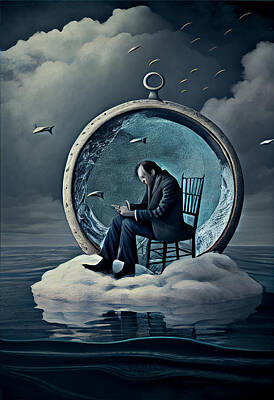 Surrealism Digital Art - Surreal  Visualization  of  metaphorical  allegory  by Asar Studios by Celestial Images