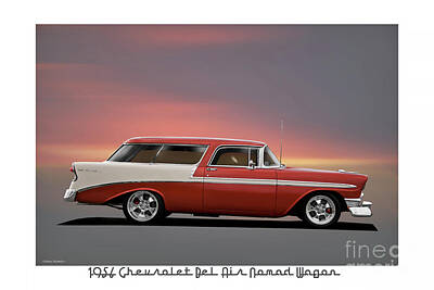 Ballerina Art - 1956 Chevrolet Bel Air Nomad Wagon by Dave Koontz