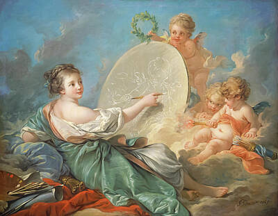 Royalty-Free and Rights-Managed Images - Allegory of Painting by Francois Boucher by Mango Art