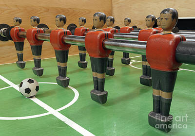 Football Digital Art - Belgium Foosball Team by Allan Swart