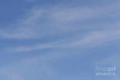 Steven Krull Photos - Blue Sky Cirrus Clouds by Steven Krull