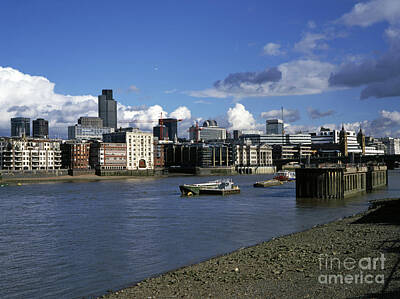 London Skyline Rights Managed Images - City of London Skyline in the 1990S Royalty-Free Image by Michael Walters