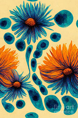 Royalty-Free and Rights-Managed Images - Daisy pattern by Sabantha