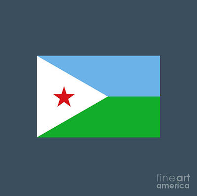 Sheep Rights Managed Images - Djibouti Flag Royalty-Free Image by Frederick Holiday