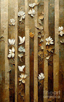 Royalty-Free and Rights-Managed Images - Flowers on Wood by Andreas Thaler