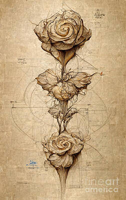 Royalty-Free and Rights-Managed Images - Leonardo and the rose by Sabantha