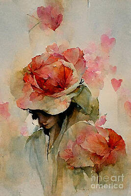 Best Sellers - Roses Digital Art - Love through roses by Sabantha