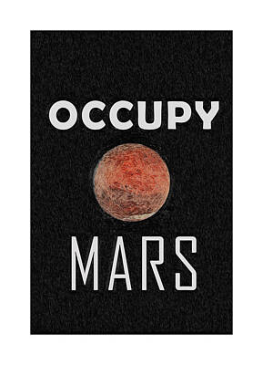 Beach House Shell Fish - Occupy Mars ca 2020 by Ahmet Asar by Celestial Images