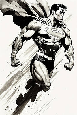 Comics Photos - Retro 1950s style Superman Clark Kent Concept Art image by Matthew Gibson